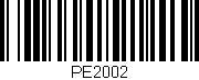 Código de barras (EAN, GTIN, SKU, ISBN): 'PE2002'