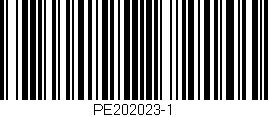 Código de barras (EAN, GTIN, SKU, ISBN): 'PE202023-1'