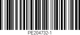 Código de barras (EAN, GTIN, SKU, ISBN): 'PE204732-1'