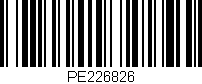 Código de barras (EAN, GTIN, SKU, ISBN): 'PE226826'