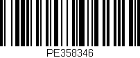 Código de barras (EAN, GTIN, SKU, ISBN): 'PE358346'