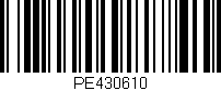Código de barras (EAN, GTIN, SKU, ISBN): 'PE430610'