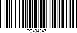 Código de barras (EAN, GTIN, SKU, ISBN): 'PE494847-1'