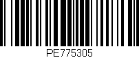 Código de barras (EAN, GTIN, SKU, ISBN): 'PE775305'