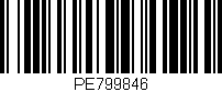 Código de barras (EAN, GTIN, SKU, ISBN): 'PE799846'
