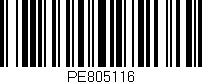 Código de barras (EAN, GTIN, SKU, ISBN): 'PE805116'