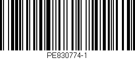 Código de barras (EAN, GTIN, SKU, ISBN): 'PE830774-1'