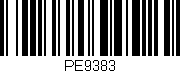 Código de barras (EAN, GTIN, SKU, ISBN): 'PE9383'