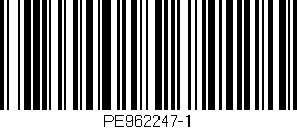 Código de barras (EAN, GTIN, SKU, ISBN): 'PE962247-1'