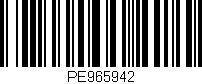 Código de barras (EAN, GTIN, SKU, ISBN): 'PE965942'