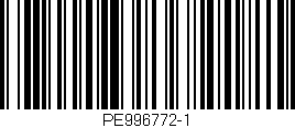 Código de barras (EAN, GTIN, SKU, ISBN): 'PE996772-1'