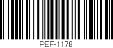 Código de barras (EAN, GTIN, SKU, ISBN): 'PEF-1178'