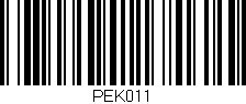 Código de barras (EAN, GTIN, SKU, ISBN): 'PEK011'