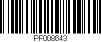 Código de barras (EAN, GTIN, SKU, ISBN): 'PF008643'