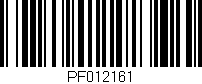 Código de barras (EAN, GTIN, SKU, ISBN): 'PF012161'