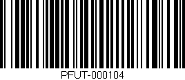 Código de barras (EAN, GTIN, SKU, ISBN): 'PFUT-000104'