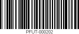 Código de barras (EAN, GTIN, SKU, ISBN): 'PFUT-000202'