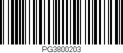 Código de barras (EAN, GTIN, SKU, ISBN): 'PG3800203'