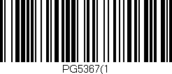 Código de barras (EAN, GTIN, SKU, ISBN): 'PG5367(1'