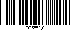 Código de barras (EAN, GTIN, SKU, ISBN): 'PG5553(0'