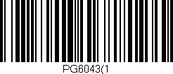 Código de barras (EAN, GTIN, SKU, ISBN): 'PG6043(1'