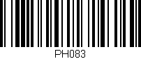 Código de barras (EAN, GTIN, SKU, ISBN): 'PH083'