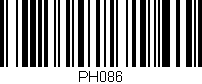 Código de barras (EAN, GTIN, SKU, ISBN): 'PH086'