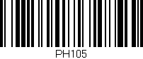 Código de barras (EAN, GTIN, SKU, ISBN): 'PH105'