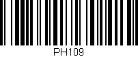 Código de barras (EAN, GTIN, SKU, ISBN): 'PH109'