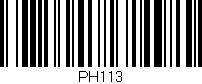 Código de barras (EAN, GTIN, SKU, ISBN): 'PH113'