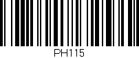 Código de barras (EAN, GTIN, SKU, ISBN): 'PH115'