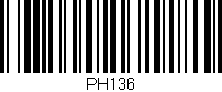 Código de barras (EAN, GTIN, SKU, ISBN): 'PH136'
