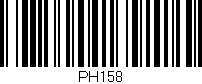 Código de barras (EAN, GTIN, SKU, ISBN): 'PH158'