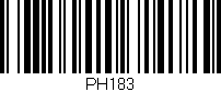 Código de barras (EAN, GTIN, SKU, ISBN): 'PH183'