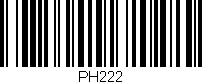 Código de barras (EAN, GTIN, SKU, ISBN): 'PH222'