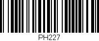 Código de barras (EAN, GTIN, SKU, ISBN): 'PH227'