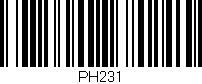 Código de barras (EAN, GTIN, SKU, ISBN): 'PH231'