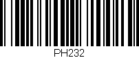 Código de barras (EAN, GTIN, SKU, ISBN): 'PH232'