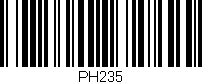 Código de barras (EAN, GTIN, SKU, ISBN): 'PH235'