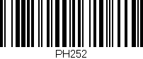 Código de barras (EAN, GTIN, SKU, ISBN): 'PH252'