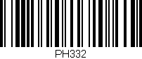 Código de barras (EAN, GTIN, SKU, ISBN): 'PH332'