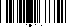 Código de barras (EAN, GTIN, SKU, ISBN): 'PH6017A'