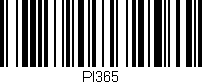 Código de barras (EAN, GTIN, SKU, ISBN): 'PI365'