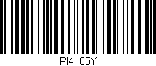 Código de barras (EAN, GTIN, SKU, ISBN): 'PI4105Y'
