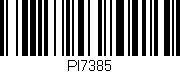 Código de barras (EAN, GTIN, SKU, ISBN): 'PI7385'