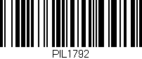 Código de barras (EAN, GTIN, SKU, ISBN): 'PIL1792'