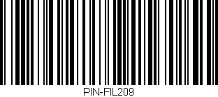 Código de barras (EAN, GTIN, SKU, ISBN): 'PIN-FIL209'