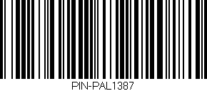 Código de barras (EAN, GTIN, SKU, ISBN): 'PIN-PAL1387'