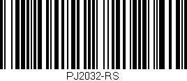 Código de barras (EAN, GTIN, SKU, ISBN): 'PJ2032-RS'