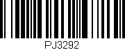 Código de barras (EAN, GTIN, SKU, ISBN): 'PJ3292'